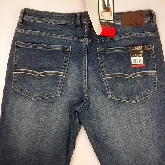 Buffalo David Bitton Jackson-X Straight Stretch Jeans 34x34 - Picture 3 of 9